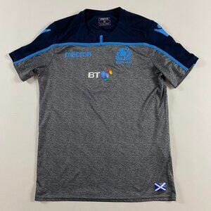 Scotland Rugby Union 2018 Training Jersey Shirt Mens Medium Macron